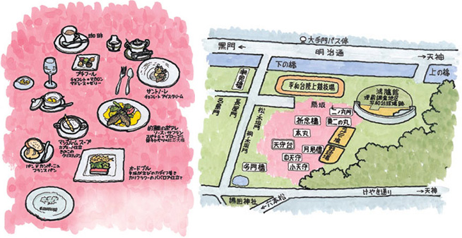 舞鶴公園のお隣、大濠公園にあるフレンチレストランでのランチ。